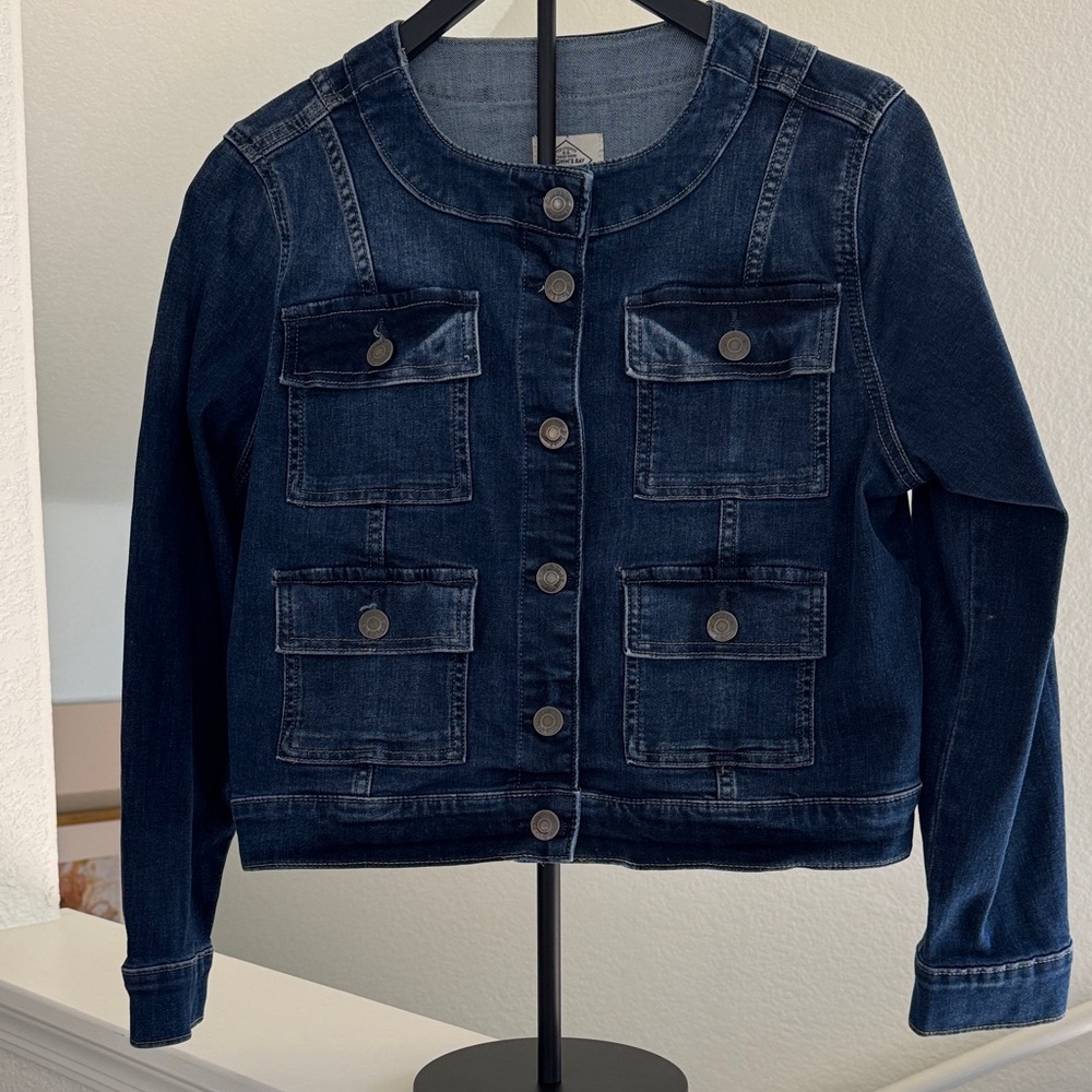 St. John's Bay Dark Blue Denim Jean Jacket